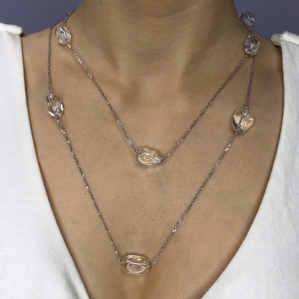 Колье из серебра с хрусталём 8340526188-110