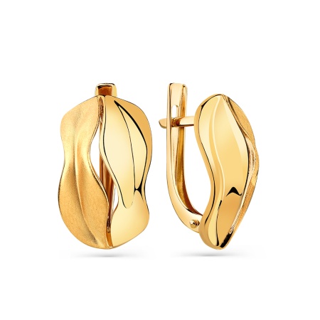 Серьги из золота без вставок 002-0546-0200-010 от KRASNOE, металл Золото, вставка 