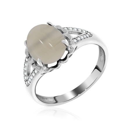 Купить кольцо из серебра с агатом в интернет-магазине KRASNOE