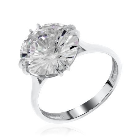 Купить кольцо из серебра с фианитом в интернет-магазине KRASNOE