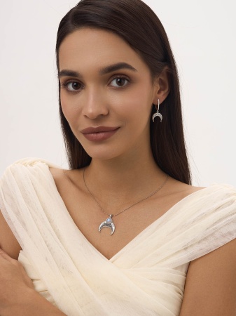 Купить подвески из серебра с лунным каменем