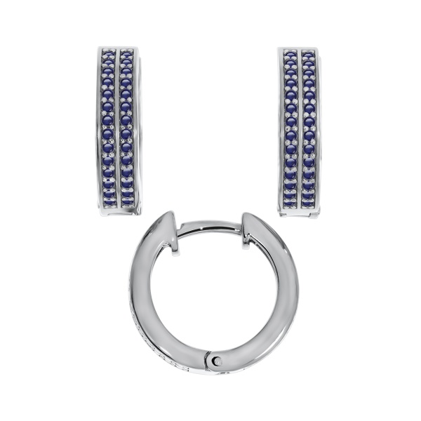 Серьги из серебра с фианитами и ситаллами со скидкой