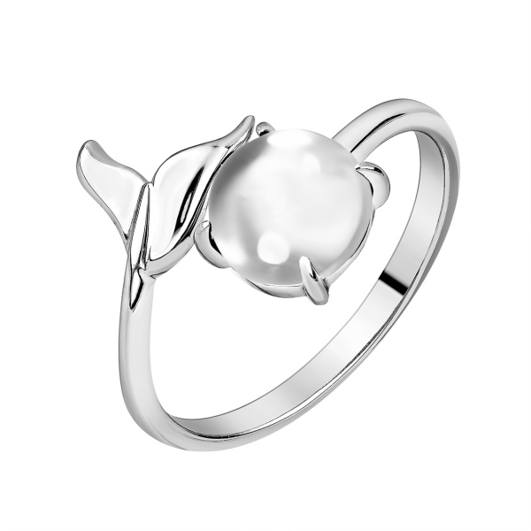 Купить кольцо из серебра с горным хрусталем в интернет-магазине KRASNOE