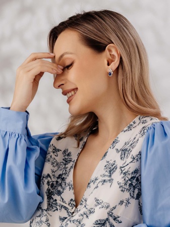 2340946334-8 Серьги (Ag 925)