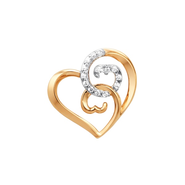 Купить подвеска из золота с фианитом