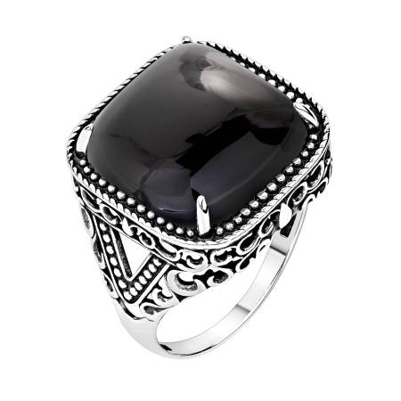 Купить кольцо из серебра с агатом в интернет-магазине KRASNOE