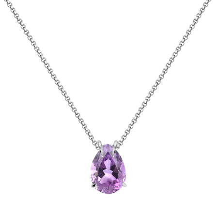 Колье из серебра с фианитом 8340183022-1-45-92