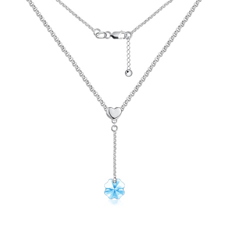 Колье из серебра с кристаллом 8340876064-45-2