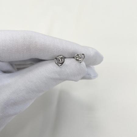 Пусеты из серебра без вставок