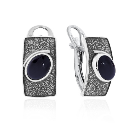 Серьги из серебра с агатами 2310392398-20 от KRASNOE, металл Серебро, вставка Агат