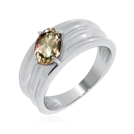 Кольцо из серебра с султанитом со скидкой