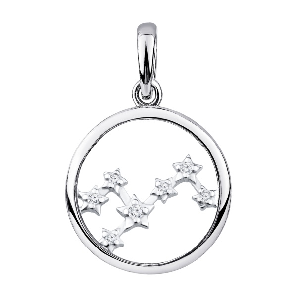 Купить подвеска из серебра с фианитами