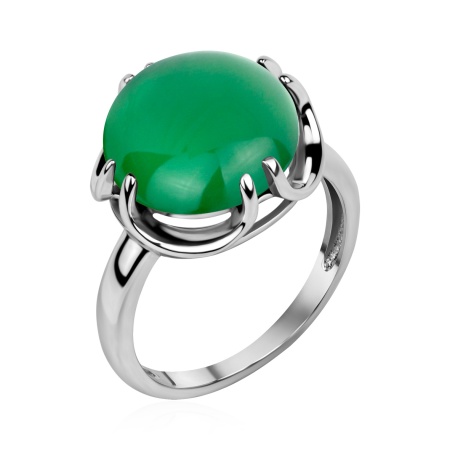 Купить кольцо из серебра с агатом в интернет-магазине KRASNOE