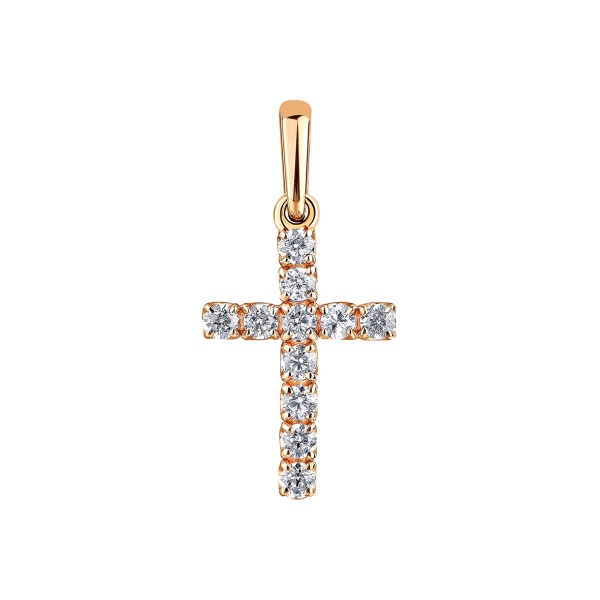 Подвеска из серебра с фианитами