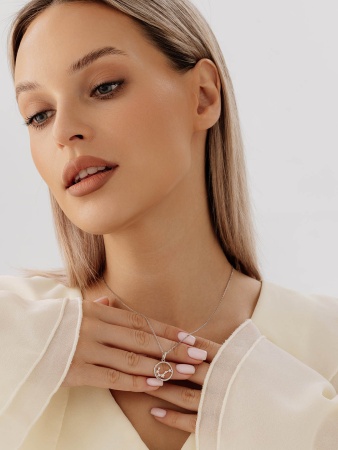 Купить подвеска из серебра с фианитами