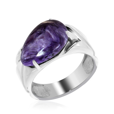 Купить кольцо из серебра с чароитом в интернет-магазине KRASNOE