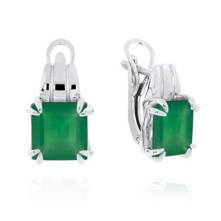 Серьги из серебра с агатами 2340391531-60 от KRASNOE, металл Серебро, вставка 