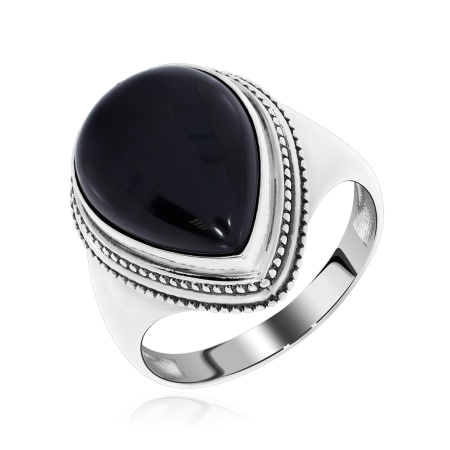 Купить кольцо из серебра с агатом в интернет-магазине KRASNOE