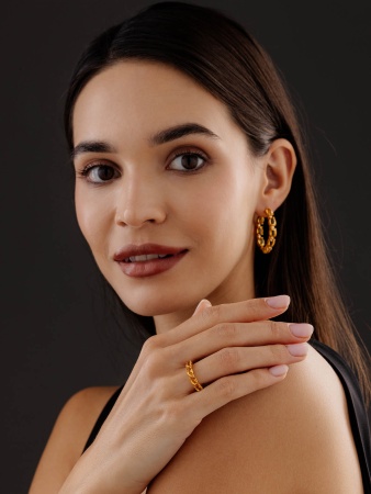 Серьги из серебра с цитринами