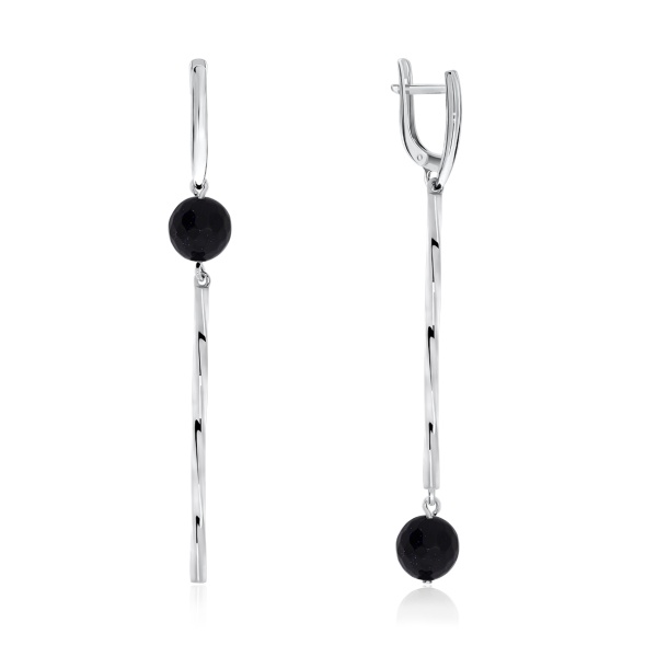 Серьги из серебра с авантюрином