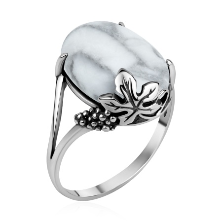 Купить кольцо из серебра с кахолонгом в интернет-магазине KRASNOE