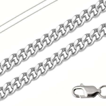 Цепь из серебра без вставок