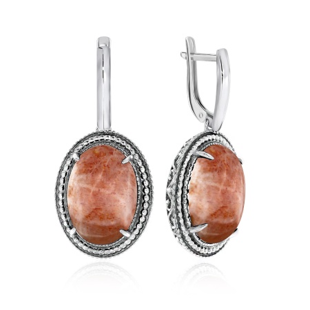 Серьги из серебра  2310С20963 от KRASNOE, металл Серебро, вставка Солнечник