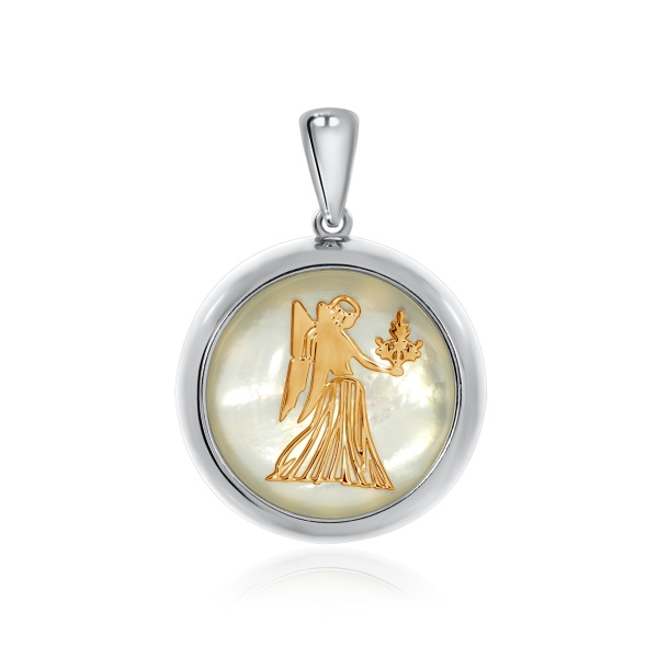 Купить подвеска из серебра с перламутром