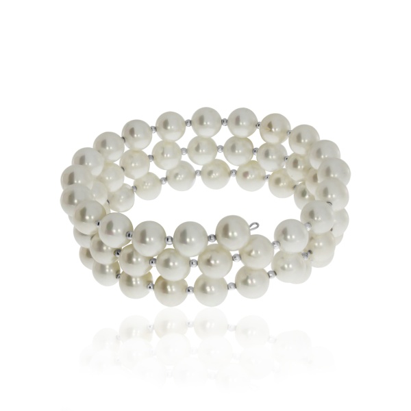 Купить браслет из серебра с жемчугом