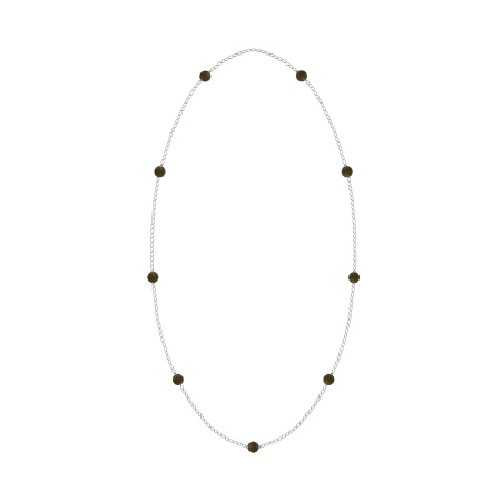 Колье из серебра с раухтопазом 8340106124-120