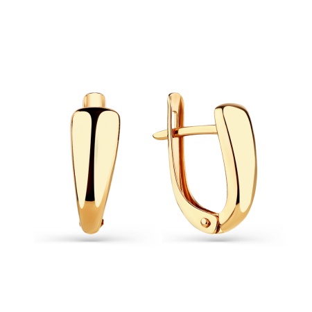 Серьги из золота без вставок