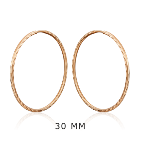 Серьги из золота без вставок