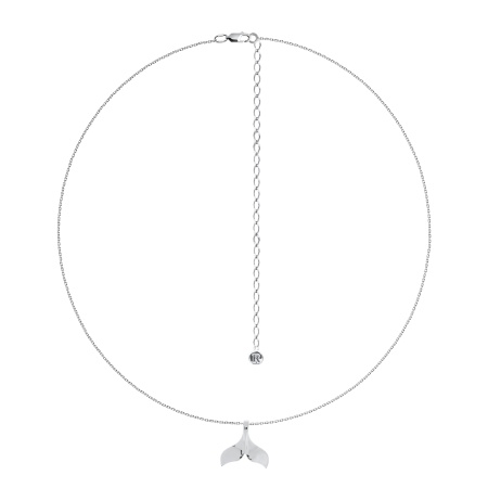 Колье из серебра без вставок