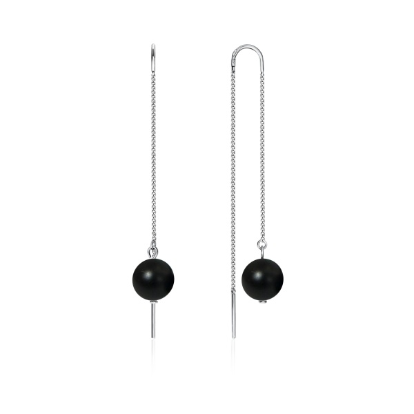 Серьги из серебра с агатами 2340390710-6-23 от KRASNOE, металл Серебро, вставка Агат