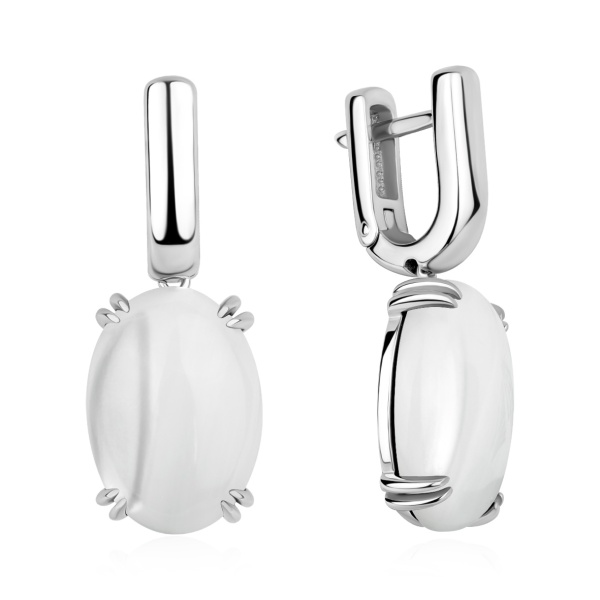 серьги из серебра с перламутром