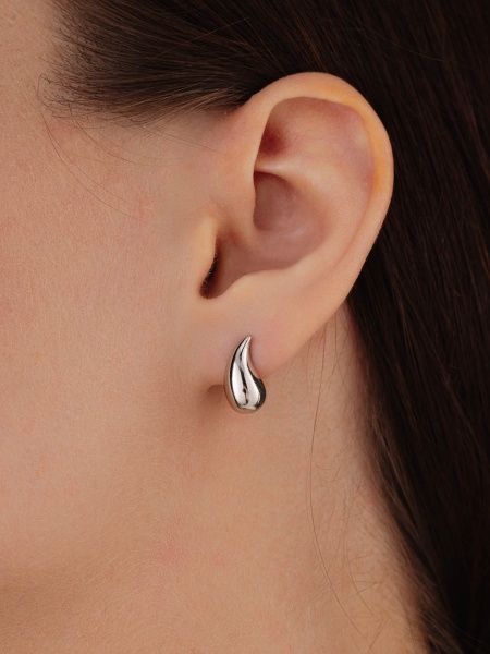 Серьги из серебра без вставок в ювелирном интернет-магазине