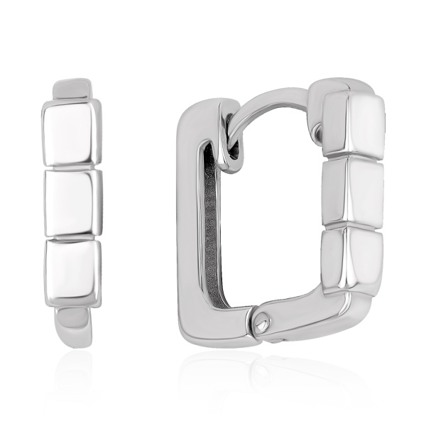 Серьги из серебра без вставок