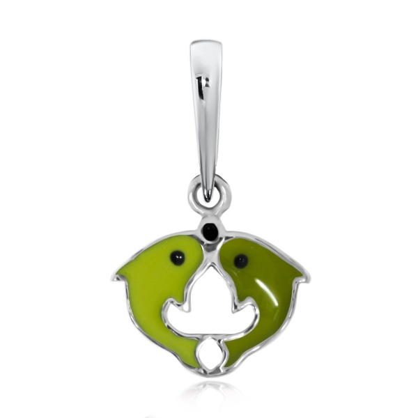 Купить подвеска из серебра с с эмалью Купить подвеска из серебра с с эмалью