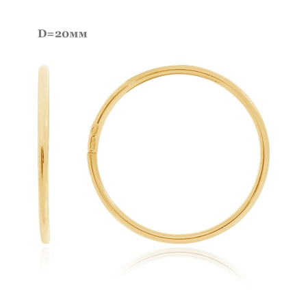 Серьги из серебра без вставок 2320402820 от KRASNOE, металл Серебро, вставка Без вставок