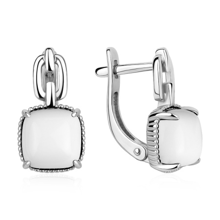 Серьги из серебра с агатами 2340395738-10 от KRASNOE, металл Серебро, вставка 
