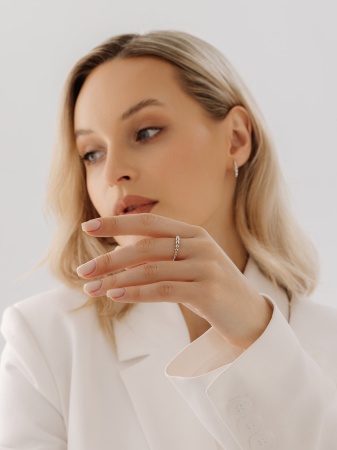 Купить кольцо из серебра без вставок в интернет-магазине KRASNOE