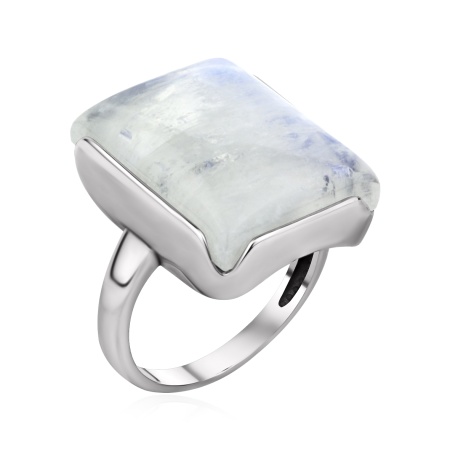 Купить кольцо из серебра с лунным камнем в интернет-магазине KRASNOE