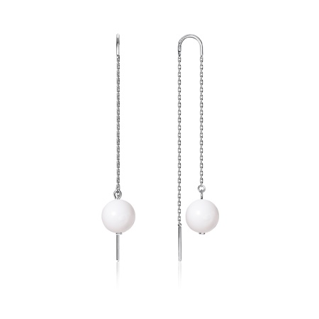 Серьги из серебра с агатами 2340390710-9-10 от KRASNOE, металл Серебро, вставка Агат