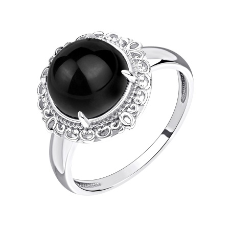 Купить кольцо из серебра с агатом в интернет-магазине KRASNOE
