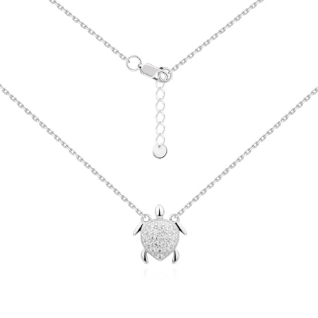 Колье из серебра с фианитами