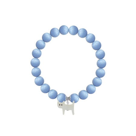 Купить браслет из серебра с перламутром и агатами