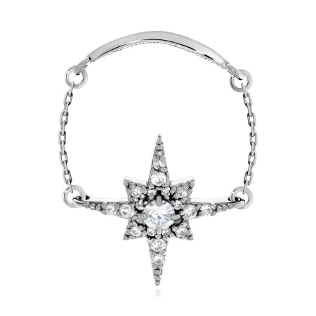 Кольцо из серебра с фианитами со скидкой Кольцо из серебра с фианитами со скидкой