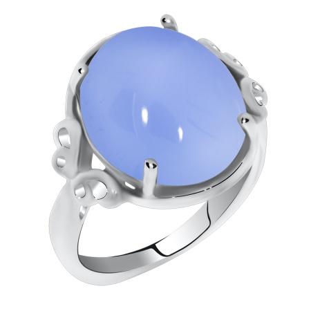 Купить кольцо из серебра с халцедоном в интернет-магазине KRASNOE