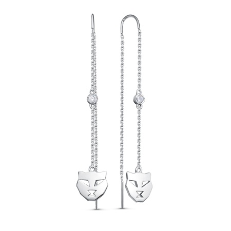 Серьги из серебра с1415974 от KRASNOE, металл Серебро, вставка Фианит