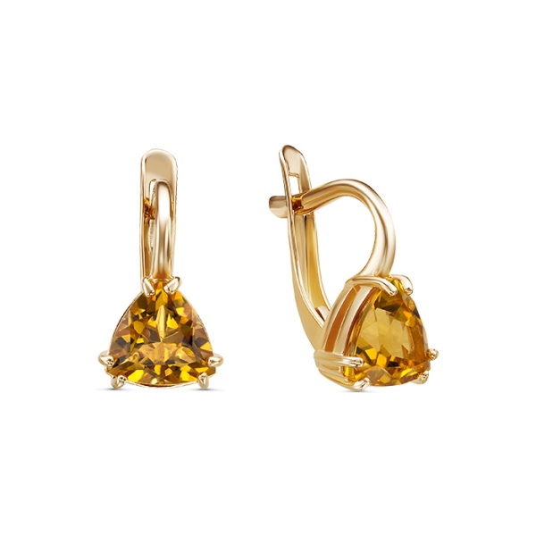 Серьги из золота Z2-10478 от KRASNOE, металл Золото, вставка Аметист